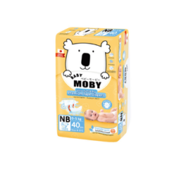 Moby ผ้าอ้อมสำเร็จรูป ชนิดเทป ไซซ์ Newborn 40 ชิ้น