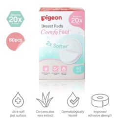 Pigeon พีเจ้น แผ่นซับ รุ่นสัมผัสนุ่ม เบาสบายผิว ( Breast Pad Comfy Feel) 30 ชิ้น