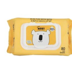 Moby ผ้าเช็ดทำความสะอาดสูตรน้ำบริสุทธิ์ 99.9% 80 แผ่น