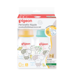 Pigeon พีเจ้น ขวดนมคอมาตรฐาน RPP ลาย HOWAPIPI จุกมินิ 4ออนซ์