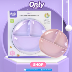 OnlyBaby จานซิลิโคน 3 ช่อง
