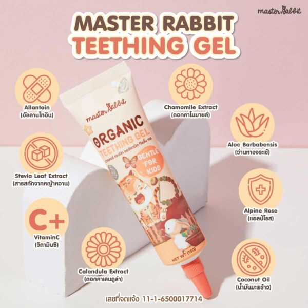 เจลทาเหงือกลูกช่วง ฟันขึ้น Master Rabbit Teeting Gel - Image 3
