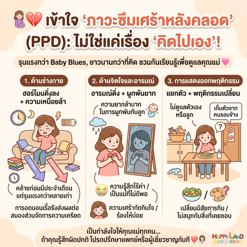 เตรียมตัวรับมือ ‘ภาวะซึมเศร้าหลังคลอด’ (Postpartum Blue): เรื่องสำคัญท