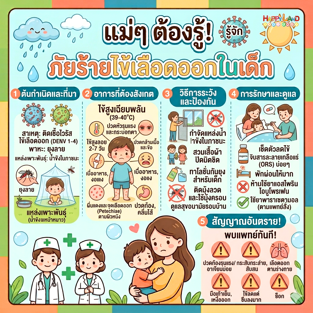 5 โรคฮิตหน้าฝนในเด็กเล็กที่พ่อแม่ต้องเฝ้าระวัง 🌧 รูปที่ 5