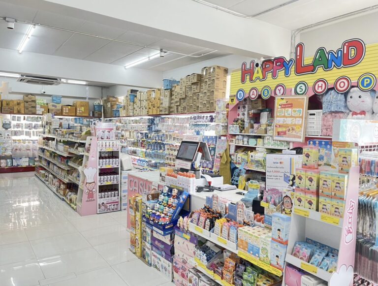 เคาน์เตอร์ชำระเงินภายในร้าน Happyland Baby Shop สันทราย เชียงใหม่
