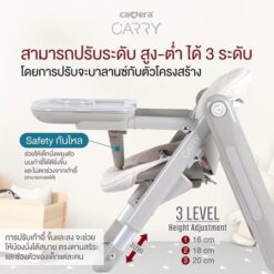 เก้าอี้ทานอาหารพกพา CARRY | เก้าอี้ทานอาหารเด็กพกพา พับเก็บได้ มีกระเป๋าใส่ ขนาดเล็ก - Image 7