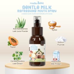 สเปรย์ป้องกันฟันผุ Master rabbit ฟลูออไรด์ 1000ppm ไม่มีน้ำตาล ใช้ได้ตั้งแต่ 6 เดือนขึ้นไป - Image 2