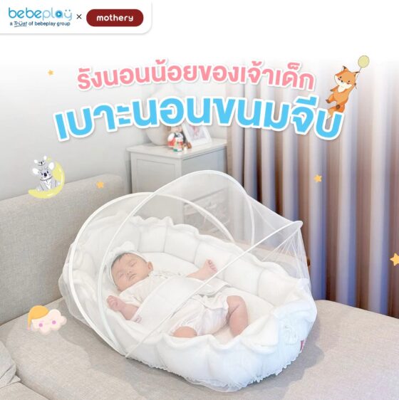 เบาะนอนขนมจีบ เบาะนอนเด็ก ที่นอนเด็ก รุ่น Tiny Nest